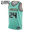 Camiseta Niños NBA Charlotte Hornets Brandon Miller 2024-25 Jordan City Edition Teal Swingman